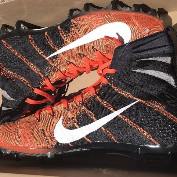 Nike Vapor Untouchable 3 Elite Football Cleat Black Orange AO3006-081 NEW IN BOX main image 6